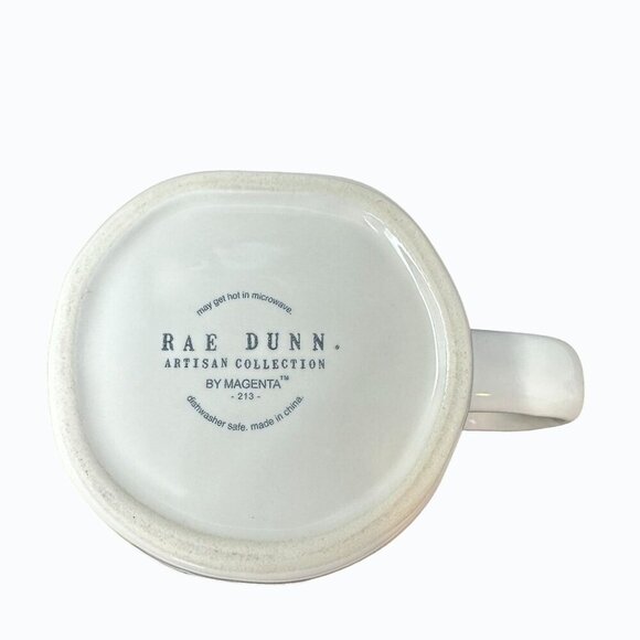 Rae Dunn PAWSOME Mug Magenta Ceramic Dog Lover Large Coffee Cup White Gift - Picture 2 of 7